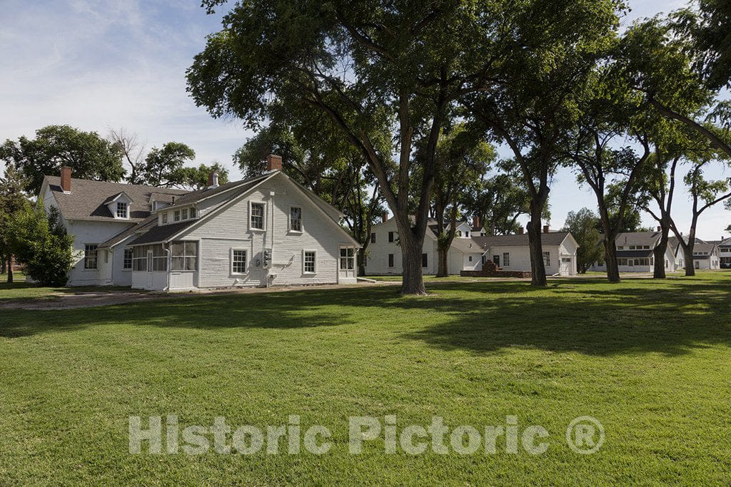 Bent County, CO Photograph - Buildings at New Fort Lyon, which Replaced Another of The Same Name That was Originally Called Fort Wise, on The Prairie in What is Now Bent County, Colorado.