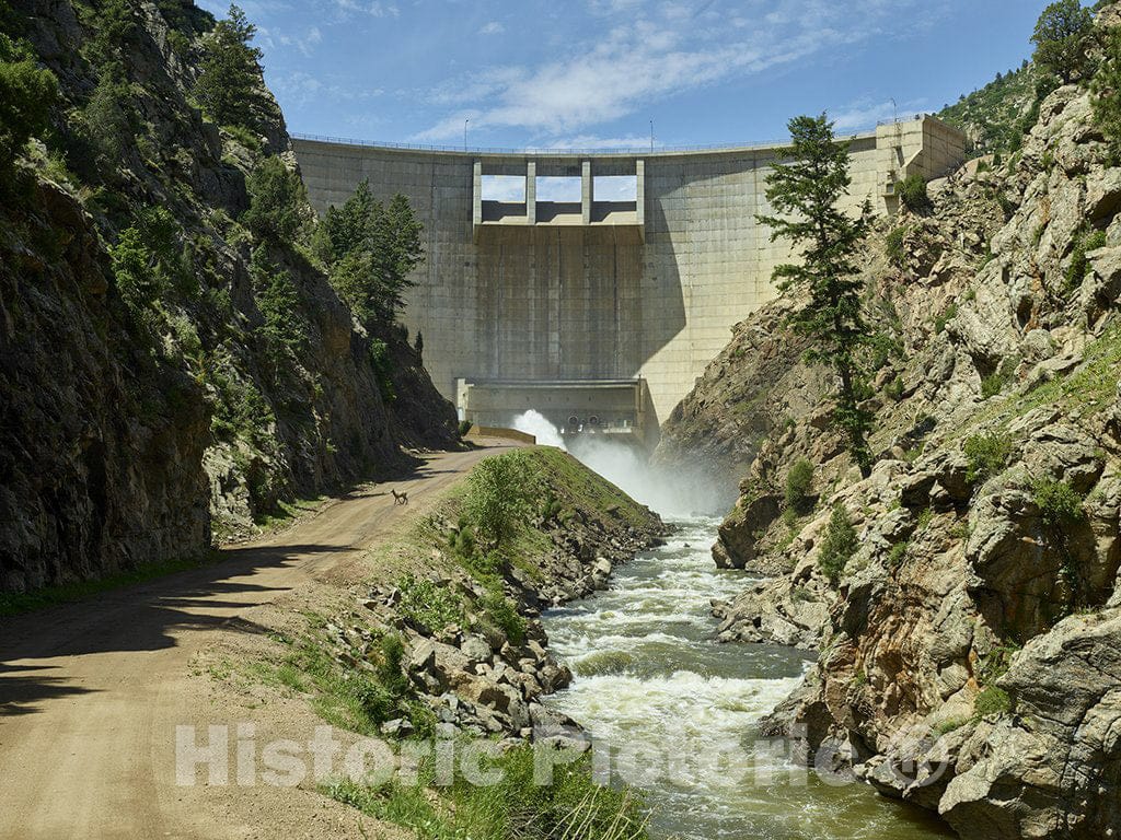 Jefferson and Douglas Counties, CO Photo - The Roaring Strontia Springs Dam in Douglas, County, Colorado.