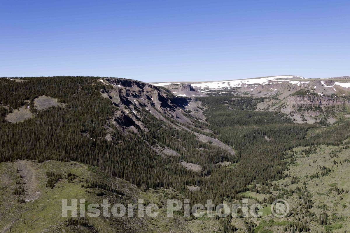Photo- Aerial View of The Flat Tops Wilderness Area in The Routt and White River National Forests of Colorado 15 Fine Art Photo Reproduction