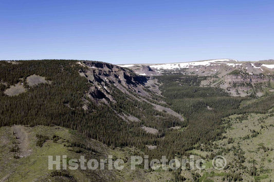 Photo- Aerial View of The Flat Tops Wilderness Area in The Routt and White River National Forests of Colorado 15 Fine Art Photo Reproduction