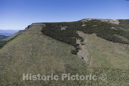 Photo- Aerial view of the Flat Tops Wilderness Area in the Routt and White River national forests of Colorado 16 Fine Art Photo Reproduction