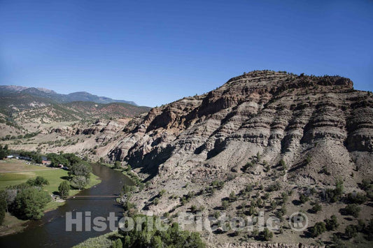 Photo- Aerial view of the Flat Tops Wilderness Area, and the Eagle River, in the Routt and White River national forests of Colorado 1 Fine Art Photo Reproduction