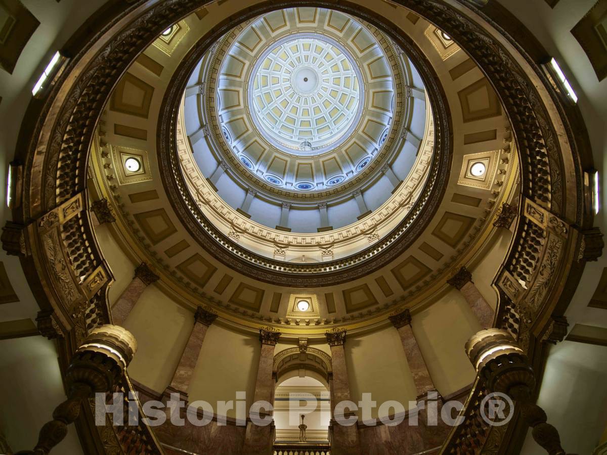 Photo- Inside View of The Colorado Capitol Dome in Denver 1 Fine Art Photo Reproduction