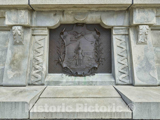 Photo - Patriotic Plaque on The Steps Leading to The Main Entrance of The Iowa State Capitol in Des Moines- Fine Art Photo Reporduction