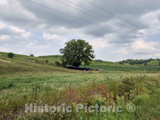 Photo - View of The Loess Hills of Harrison County, Iowa, Near The Missouri River- Fine Art Photo Reporduction