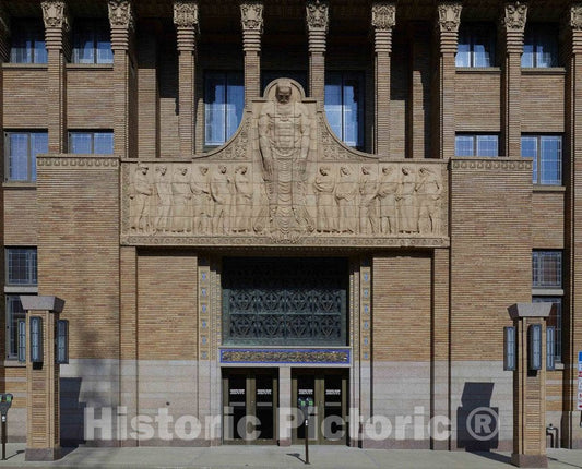 Photo- Entrance to The Woodbury County Courthouse in Sioux City, Iowa 1 Fine Art Photo Reproduction