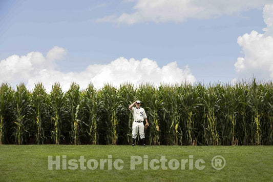 Photograph - at The Original Lansing Farm site in Dyersville, Iowa, Where The Nostalgic Movie Field of Dreams was filmed,Ghost Players Al Steffen, Frank Dardis, John Rotz, Marv Maiers 2