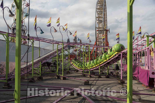 Photo- Amusement-Park Ride at The Annual Iowa State Fair in The Capital City of Des Moines 5 Fine Art Photo Reproduction