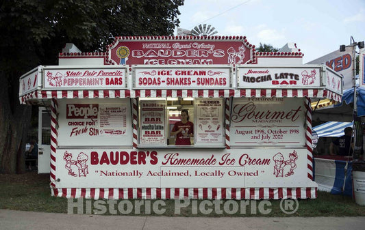Photo- Amid The welter of Amusement Rides and Sideshow Attractions 4 Fine Art Photo Reproduction