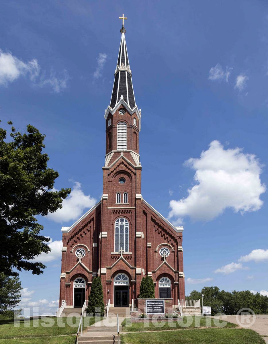 Photo - Saints Peter and Paul Catholic Church in Sherrill, Iowa- Fine Art Photo Reporduction
