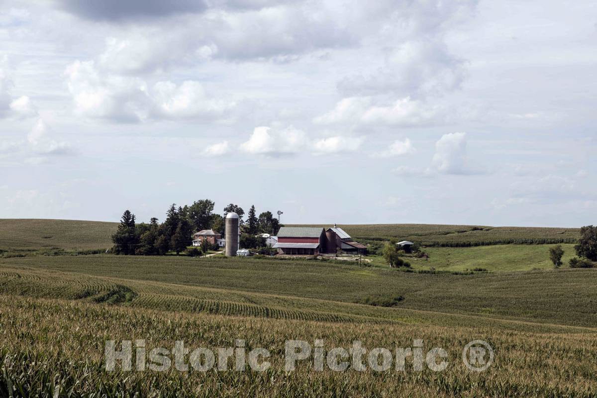 Photo - Large Farmstead in Clayton County, Iowa- Fine Art Photo Reporduction
