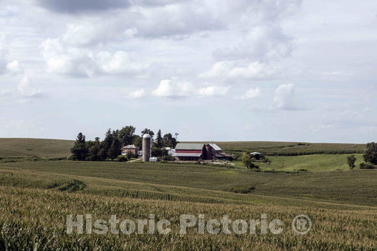 Photo - Large Farmstead in Clayton County, Iowa- Fine Art Photo Reporduction