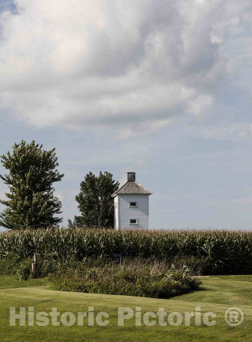 Photo - A Tower, Reminiscent of Those seen in The Vineyards of The Napa Valley in California, in a Cornfield in Clayton County, Iowa- Fine Art Photo Reporduction