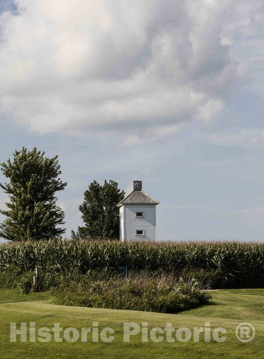 Photo - A Tower, Reminiscent of Those seen in The Vineyards of The Napa Valley in California, in a Cornfield in Clayton County, Iowa- Fine Art Photo Reporduction
