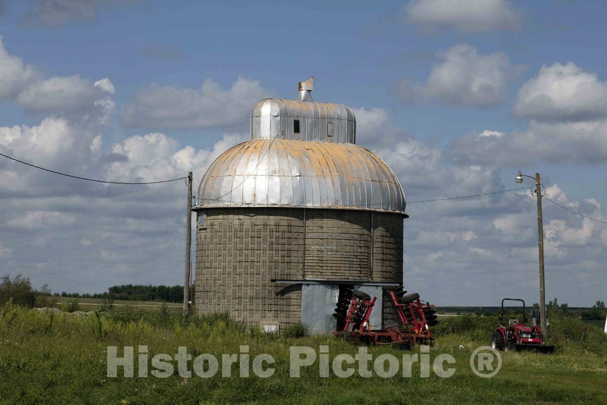 Photo - One Popular Style of American barns incorporates Cupolas, not for Decoration but for Ventilation of- Fine Art Photo Reporduction