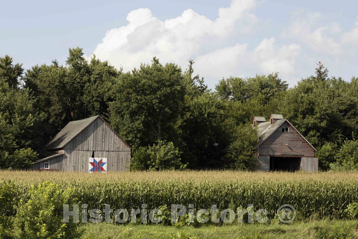 Photo- One of Grundy County Iowa's Many Quilt barns 4 Fine Art Photo Reproduction