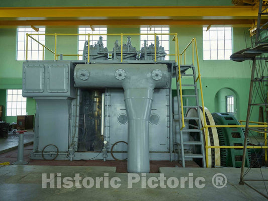 Photo- One of Four generators at The Franklin County REA Power Plant Museum Near Hampton, Iowa 4 Fine Art Photo Reproduction