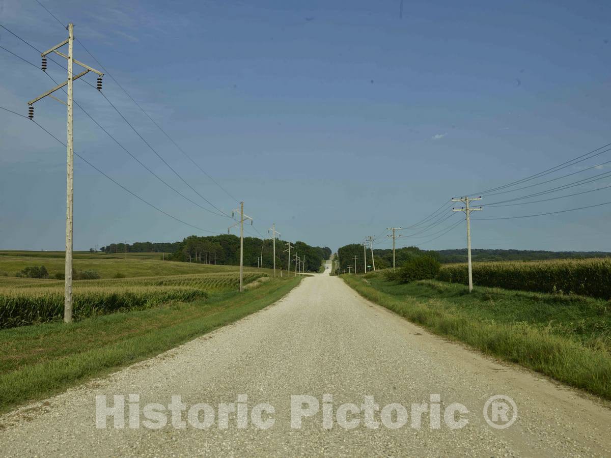 Photo - Country Road in Franklin County, Iowa- Fine Art Photo Reporduction