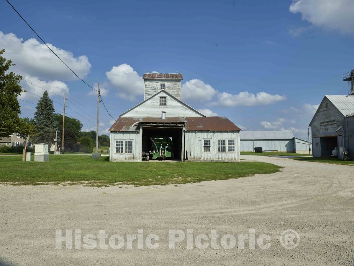 Photo- Barns in Amana, one of The Amana Colonies, Seven Villages in Iowa County, Iowa 1 Fine Art Photo Reproduction
