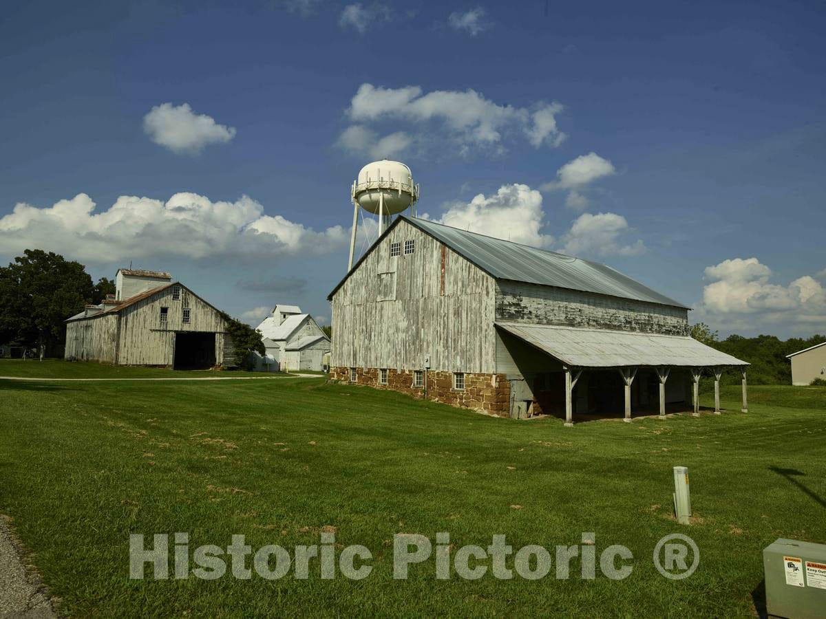 Photo- Barns in Amana, one of The Amana Colonies, Seven Villages in Iowa County, Iowa 3 Fine Art Photo Reproduction