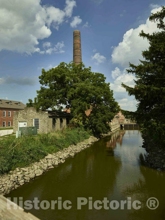 Photo - Canal in Amana, one of The Amana Colonies, Seven Villages in Iowa County, Iowa- Fine Art Photo Reporduction