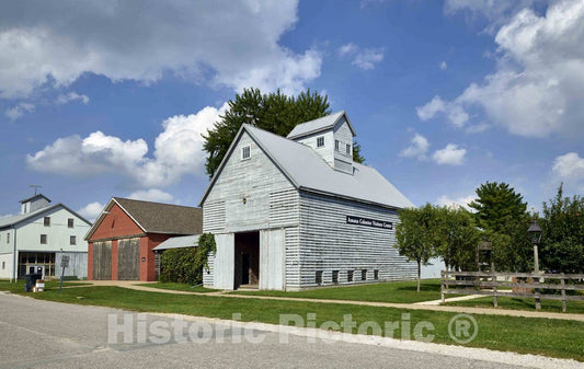 Photo- Barns in Middle Amana, one of The Amana Colonies, Seven Villages in Iowa County, Iowa 2 Fine Art Photo Reproduction