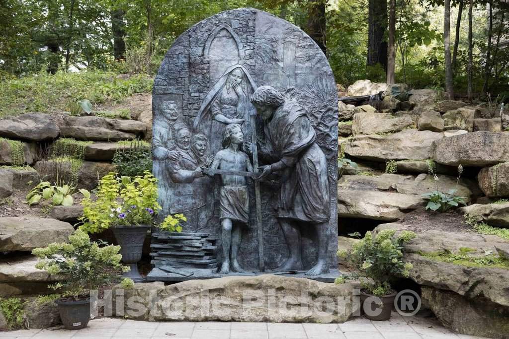 Photo- Sculptor Anthony Brankin's Statue to St. Joseph The Workman at The Shrine of Our Lady of Guadalupe in La Crosse, Wisconsin 2 Fine Art Photo Reproduction
