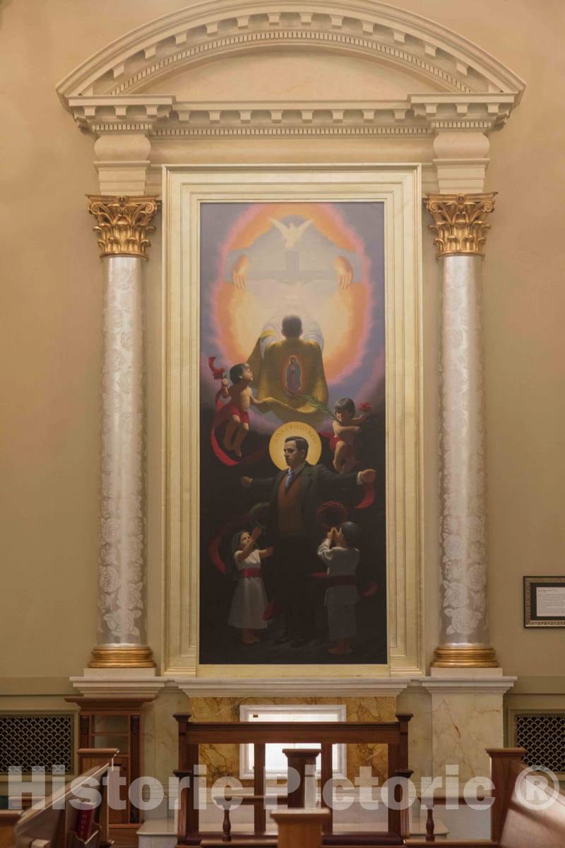 Photo- One of six Paintings of Saints Inside The Shrine of Our Lady of Guadalupe in La Crosse, Wisconsin 2 Fine Art Photo Reproduction