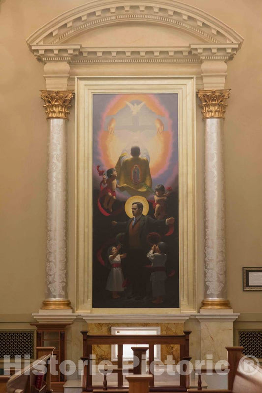Photo- One of six Paintings of Saints Inside The Shrine of Our Lady of Guadalupe in La Crosse, Wisconsin 2 Fine Art Photo Reproduction