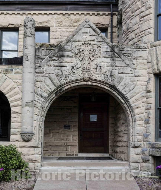 Photo - Entrance to The Louis Smith Tainter House, Once Home to The Lumber Baron and his Family in Menomonie, Wisconsin- Fine Art Photo Reporduction