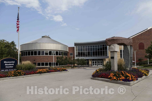 Photo - The University of Wisconsin-Stout's Student Center Building in Menomonie, Wisconsin- Fine Art Photo Reporduction