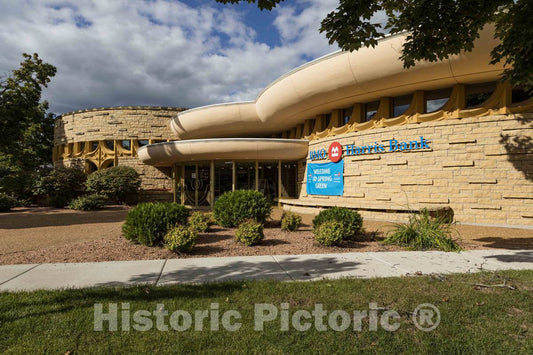 Photo- This 1972-vintage BMO Harris Branch Bank Building in Spring Green, Wisconsin, was Originally Known as The Bank of Spring Green 3 Fine Art Photo Reproduction