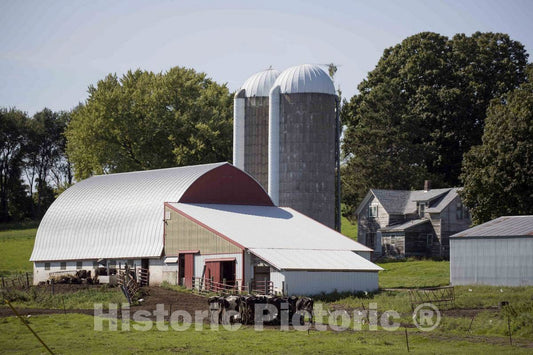 Photo - Dairy Farm Near Westby in Vernon County, Wisconsin- Fine Art Photo Reporduction