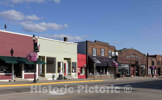 Photo - A Downtown Street in Viroqua, a Town in Vernon County, Wisconsin- Fine Art Photo Reporduction