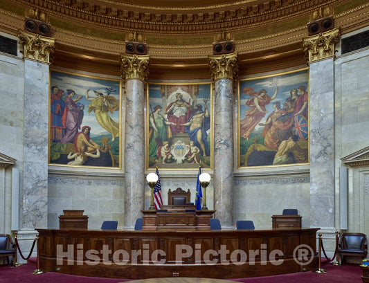 Photo- A Portion of The Senate Chambers in The Wisconsin Capitol in Madison 2 Fine Art Photo Reproduction