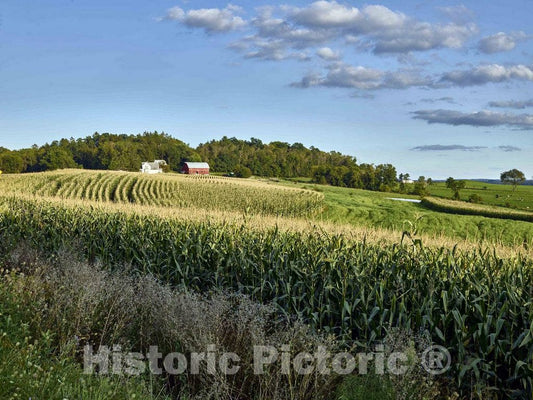 Photo- Rural scene in Sauk County, Wisconsin 2 Fine Art Photo Reproduction