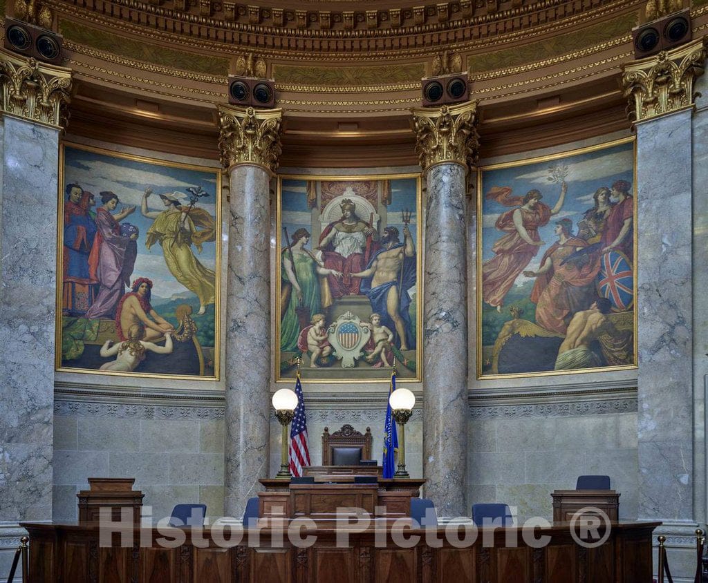 Photo- A Portion of The Senate Chambers in The Wisconsin Capitol in Madison 1 Fine Art Photo Reproduction