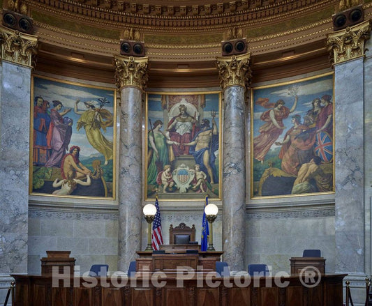 Photo- A Portion of The Senate Chambers in The Wisconsin Capitol in Madison 1 Fine Art Photo Reproduction