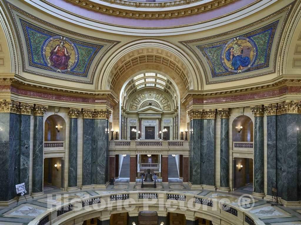 Photo - Inside The Wisconsin Capitol rotunda in Madison- Fine Art Photo Reporduction