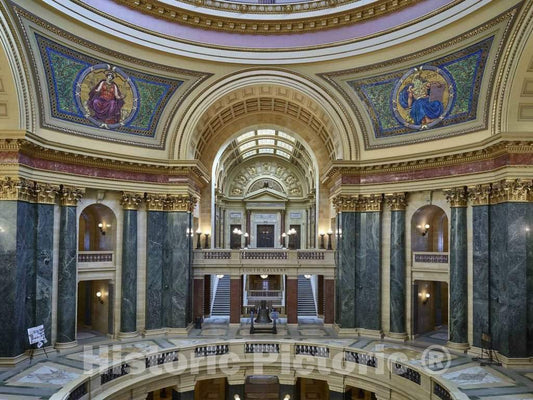 Photo - Inside The Wisconsin Capitol rotunda in Madison- Fine Art Photo Reporduction