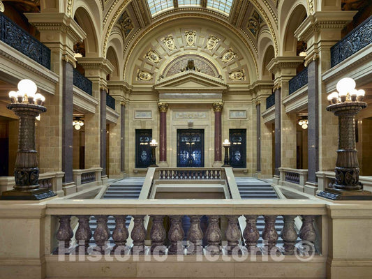 Photo - Grand Staircase Inside The Wisconsin Capitol in Madison- Fine Art Photo Reporduction