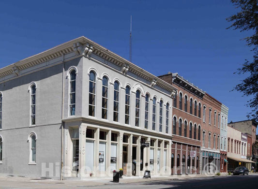 Photo - A Block in Downtown Lafayette, Indiana- Fine Art Photo Reporduction