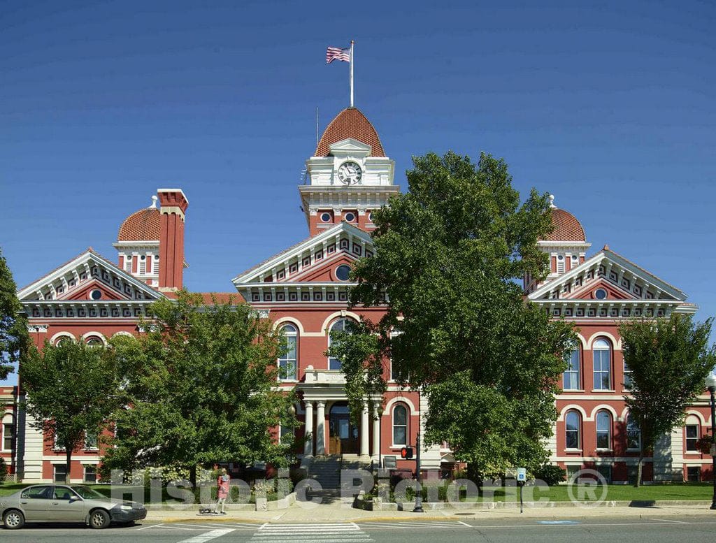 Photo - The Old Lake County Courthouse, affectionately referred to Locally as The Grand Old Lady, Designed by J.C- Fine Art Photo Reporduction
