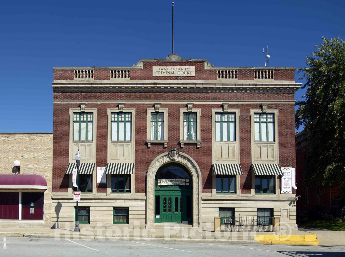 Photo - The Former Lake County Court Building, which Became a bar and Events Center in Crown Point, Indiana- Fine Art Photo Reporduction