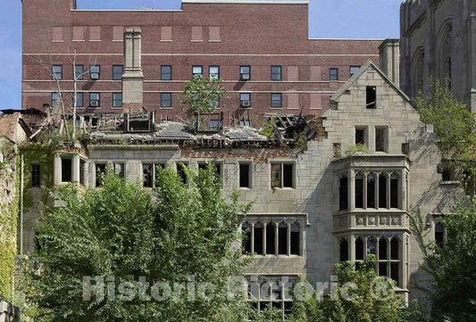 Photo- Remains of Burned-Out City Methodist Church in Gary, Indiana, one of America's Most economically Distressed Cities 1 Fine Art Photo Reproduction
