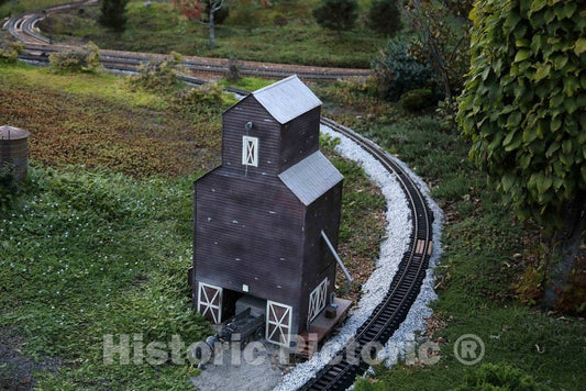 Photo- A Portion of an Unusual and Elaborate Garden Railroad at The Taltree Arboretum and Gardens Nature Preserve Near Valparaiso in Porter County, Indiana 3 Fine Art Photo