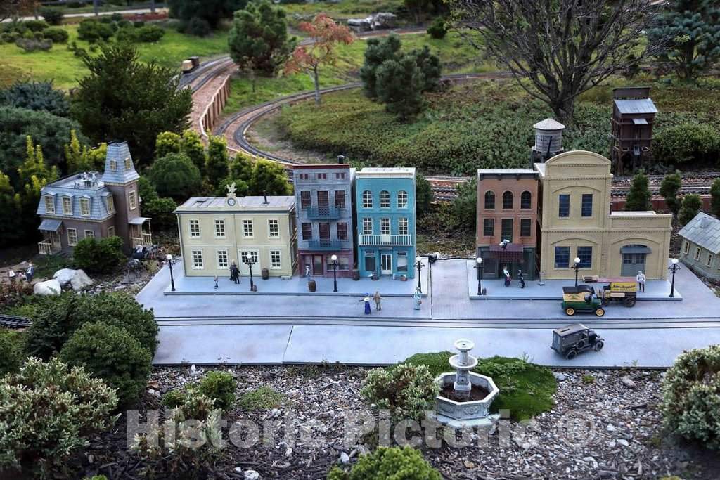 Photo- A Portion of an Unusual and Elaborate Garden Railroad at The Taltree Arboretum and Gardens Nature Preserve Near Valparaiso in Porter County, Indiana 4 Fine Art Photo