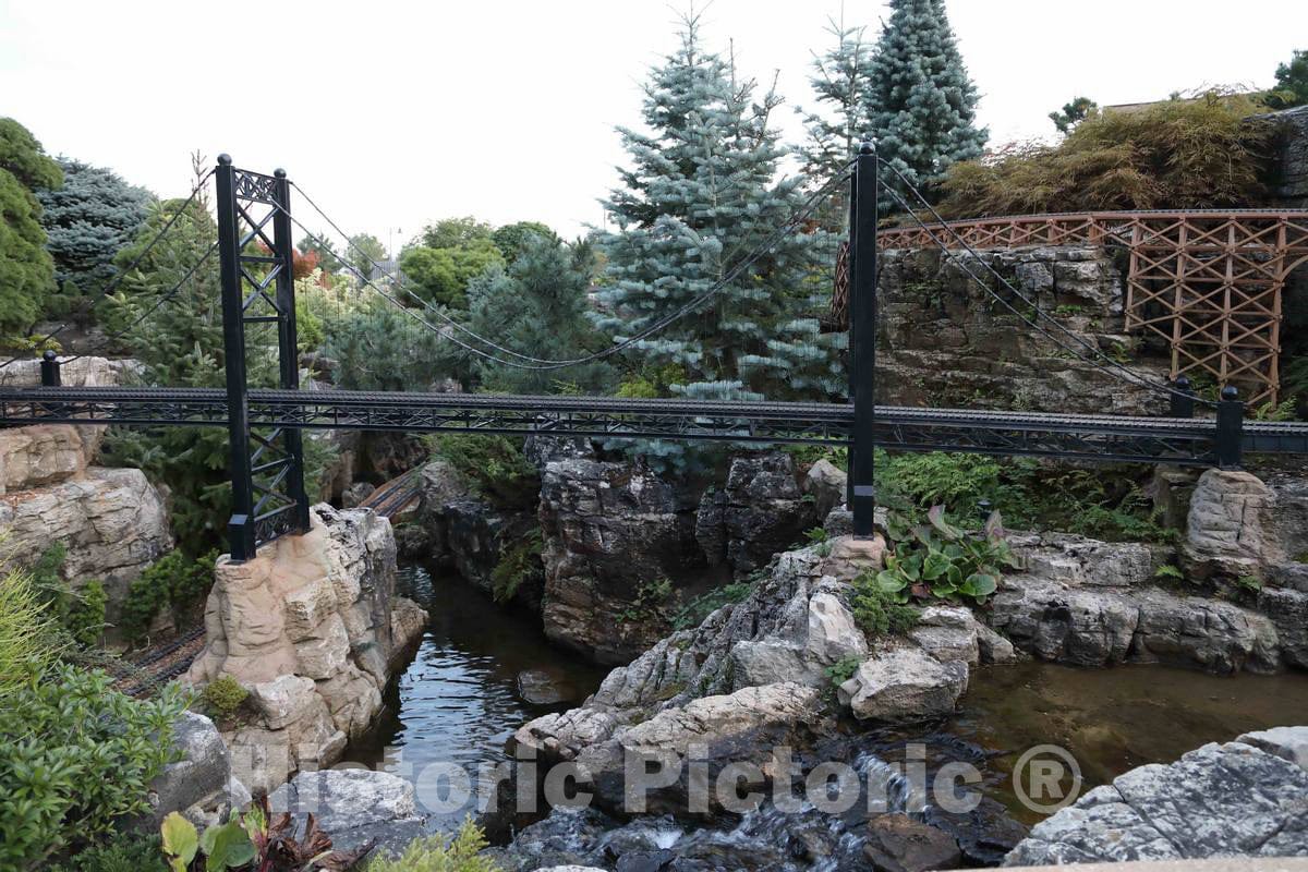 Photo- A Portion of an Unusual and Elaborate Garden Railroad at The Taltree Arboretum and Gardens Nature Preserve Near Valparaiso in Porter County, Indiana 8 Fine Art Photo