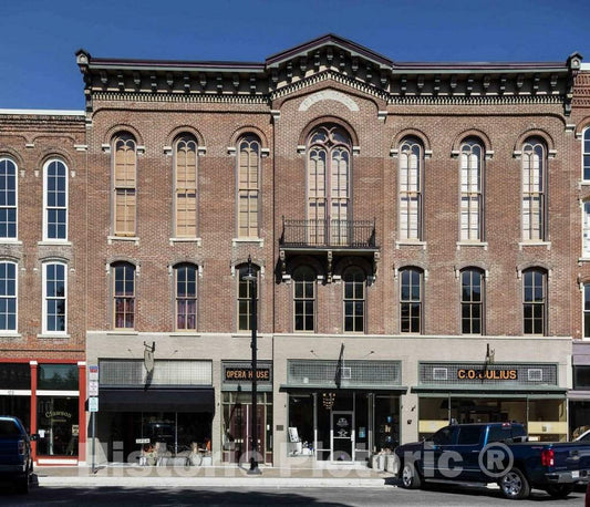 Photo - This building in Delphi, Indiana, was designed by a"Mr. Cook" of nearby Lafayette and built in 1864 for merchants Joseph Assion and John Ruffing