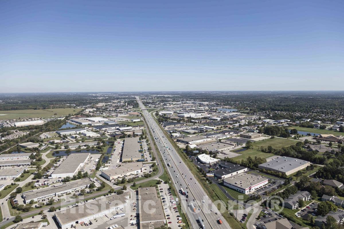 Photo - Interstate Highway 69 Winds its Way North Through The Indianapolis Suburb of Fishers, Indiana- Fine Art Photo Reporduction